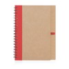 Spiral Bound Eco Notebooks red